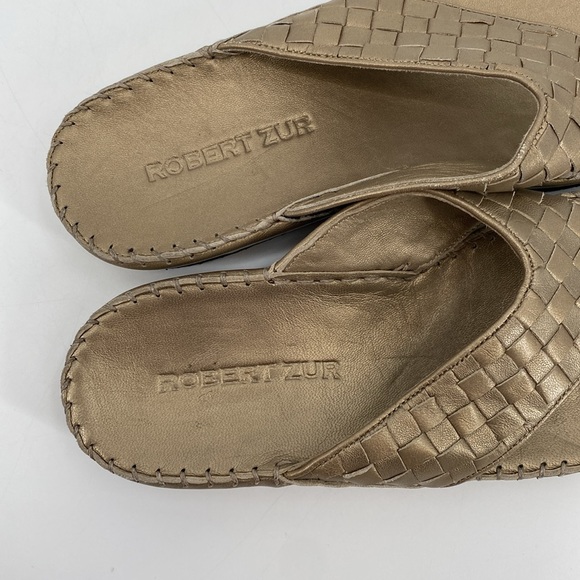 Robert Zur Braided Lilly V True Glove Leather Sandals Size 9.5 - Picture 9 of 11